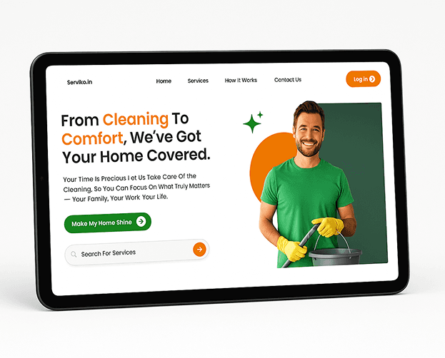 Serviko tablet mockup